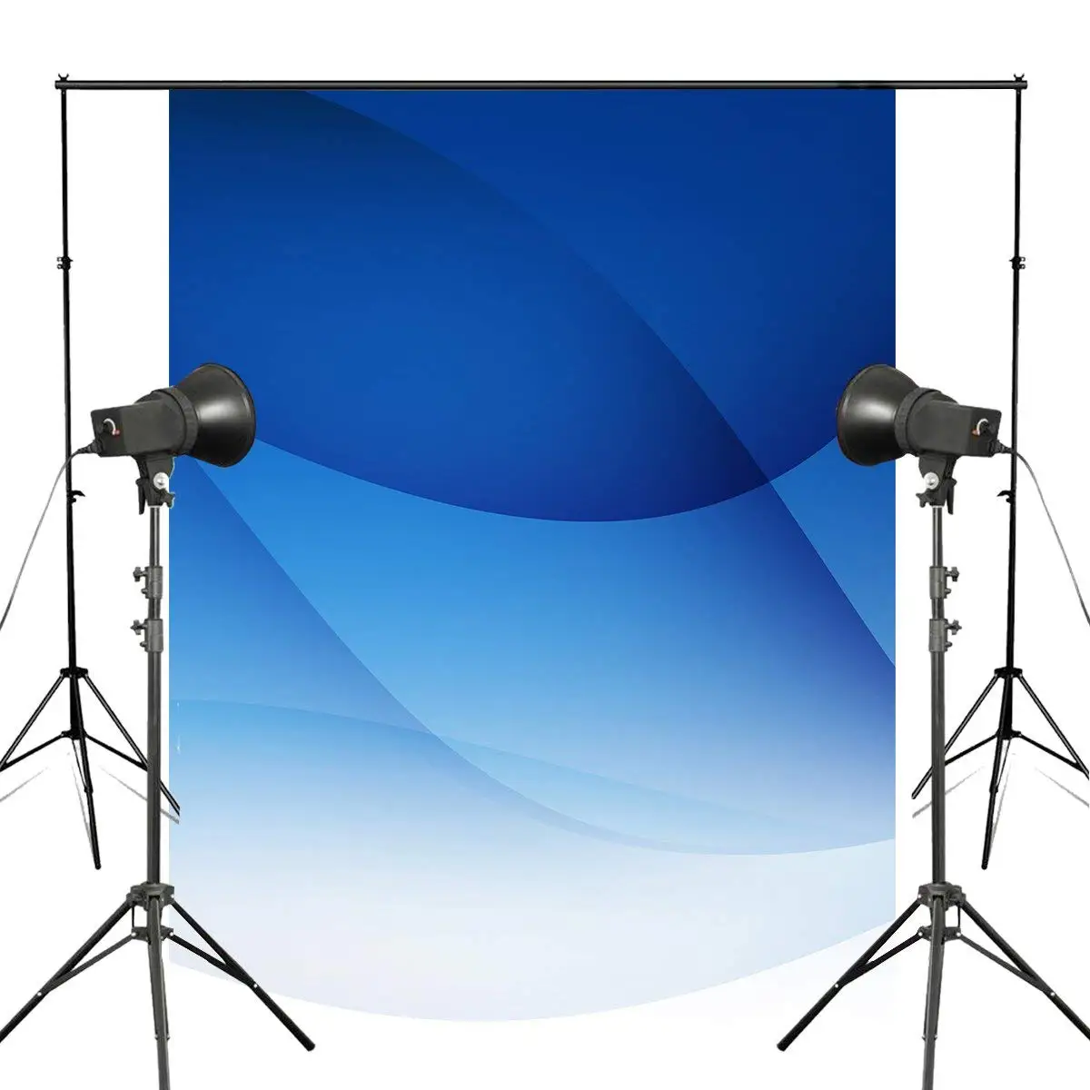 5x7ft синий фон для фотосъемки трехмерные линии реквизит фотостудии настенный