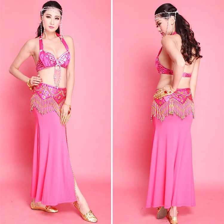 Платье ручной работы с бусинами 5 цветов (юбка + пояс бюстгальтер) индийское