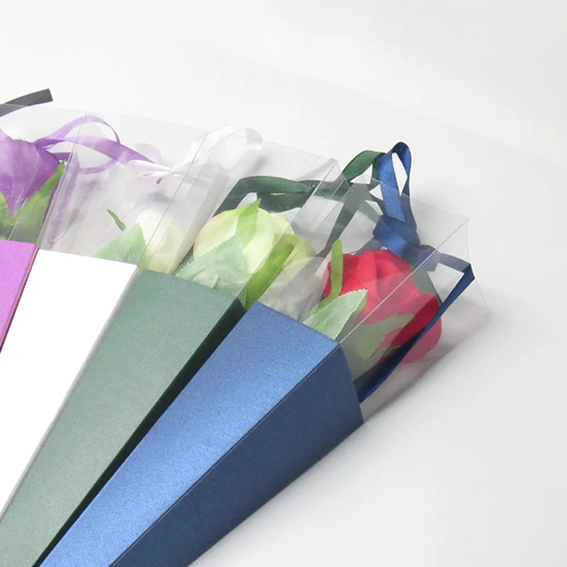 Подарок ко Дню Святого Валентина коробка одиночная Роза цветок для custom Gift цветы