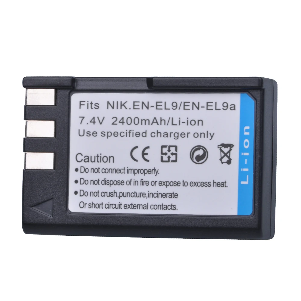 Аккумулятор PowerTrust для камеры 2400 мА/ч AKKU Nikon D40 D60 D40X D5000 D3000 с аккумулятором EN EL9 EL9a