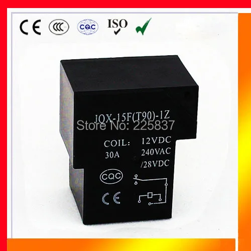 T90 реле питания (10 шт./лот) Высокое качество PWR SPST 30A 24v DC 5pin 1H печатная плата rele PCB