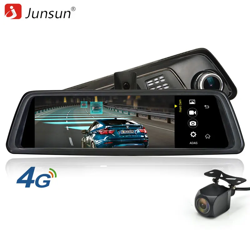 Junsun K759 автомобиля Камера DVR 4 г специальное зеркало 10 &quotсенсорный Android 5.1 ADAS Wi Fi GPS