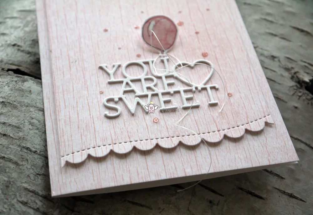 Полипропиленовые металлические Вырубные штампы вырезанные формы You are sweet буквы