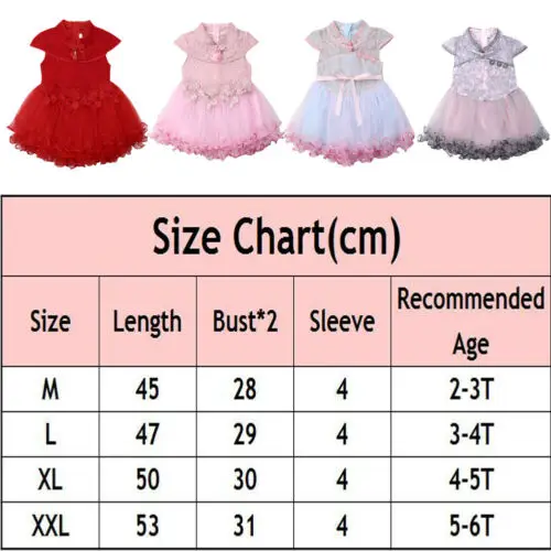 2019 Newborn Infant Toddler Baby Girl Princess Dress Floral Printed Lace Tulle Patchwork Cheongsam Party Wholesale Pudcoco | Детская