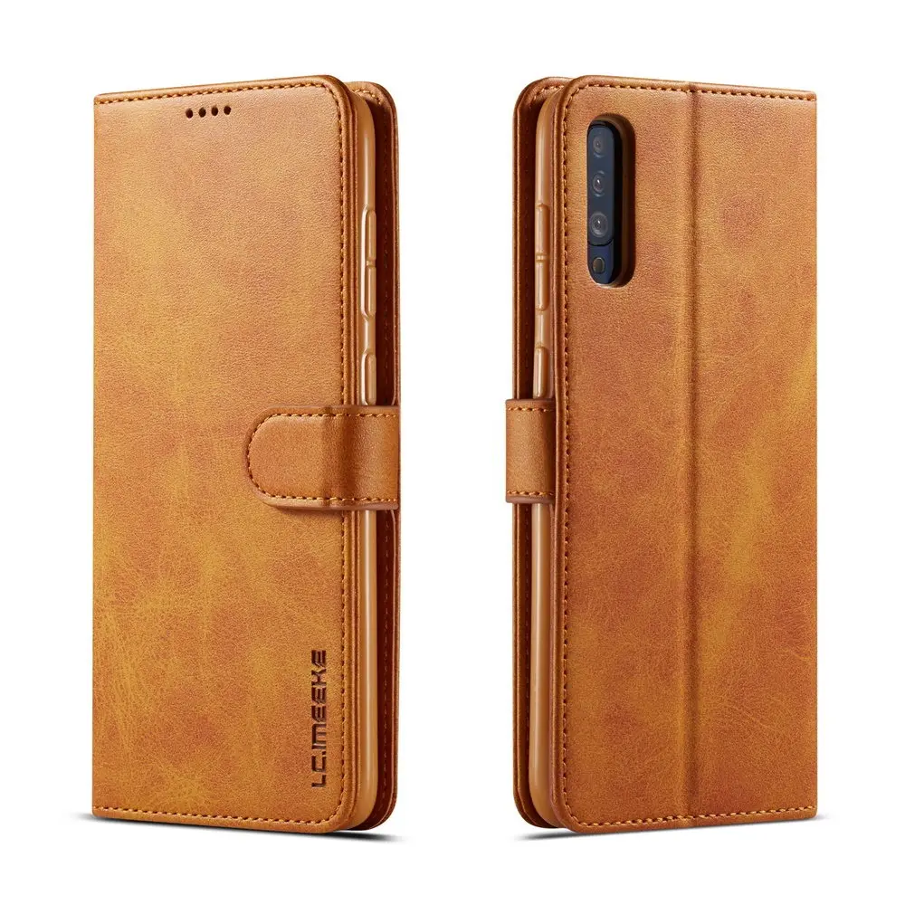 Khaki Кожаный флип-чехол для samsung Galaxy S8 S9 S10 E Plus, чехол-кошелек Чехол S7 10 20 40 50 60 70, 80, 90 м 20 30 крышка телефона чехол принципиально - Цвет: Khaki