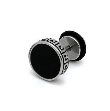 Steel color 1 шт унисекс штанга титановая сталь мужские серьги панк антиаллергенные Серьги Для Пирсинга Ушей мужские модные ювелирные изделия лучшие подарки - Окраска металла: Steel color