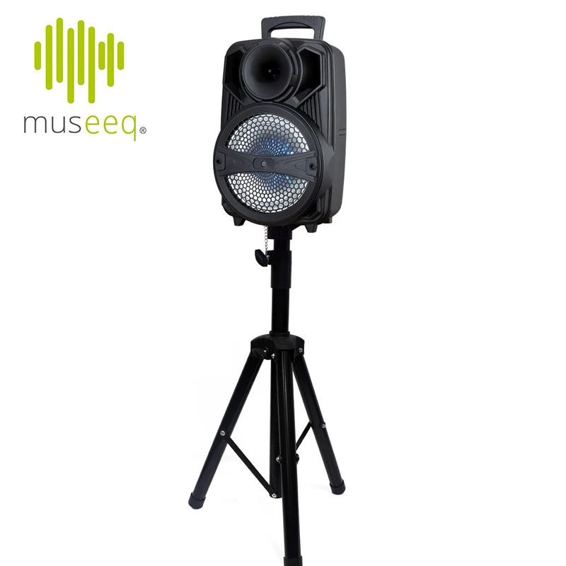Museeq Heavy-Duty Tripod Speaker Stand - Adjustable Retractable with Bracket Mount for DJ/PA Speakers | Электроника