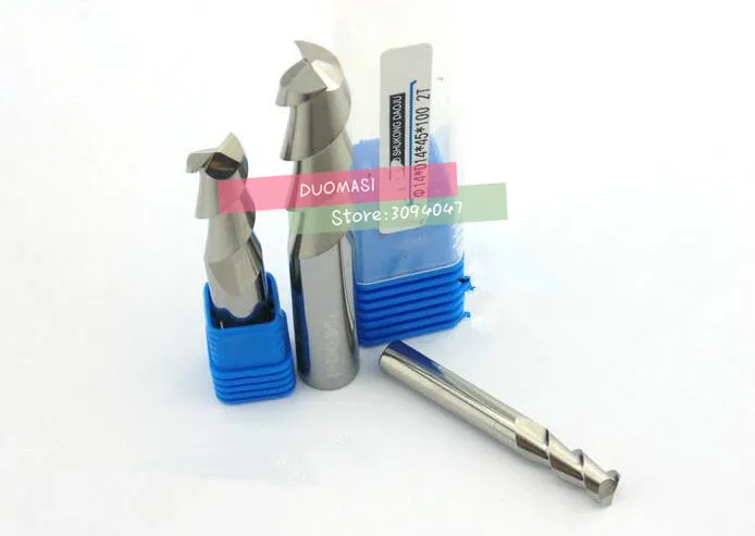 2 флейты 2F 1.0*4*3*50 CNC инструмент вольфрамовый сплав фреза специальный плоский