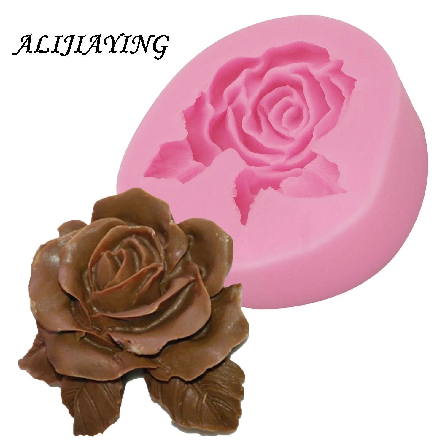1 шт. 3D форма розы цветок искусственная для печенья мыло помадка формы кухонные