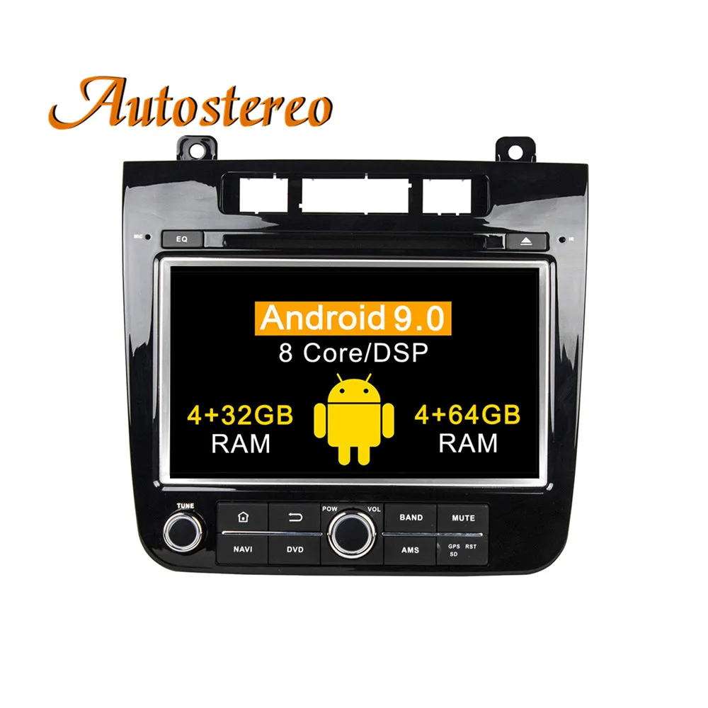 Android 9 DPS 64GB Автомобильный gps навигатор для Volkswagen/VW TOUAREG 10+ мультимедийный головной убор радио магнитофон стерео без DVD плеера