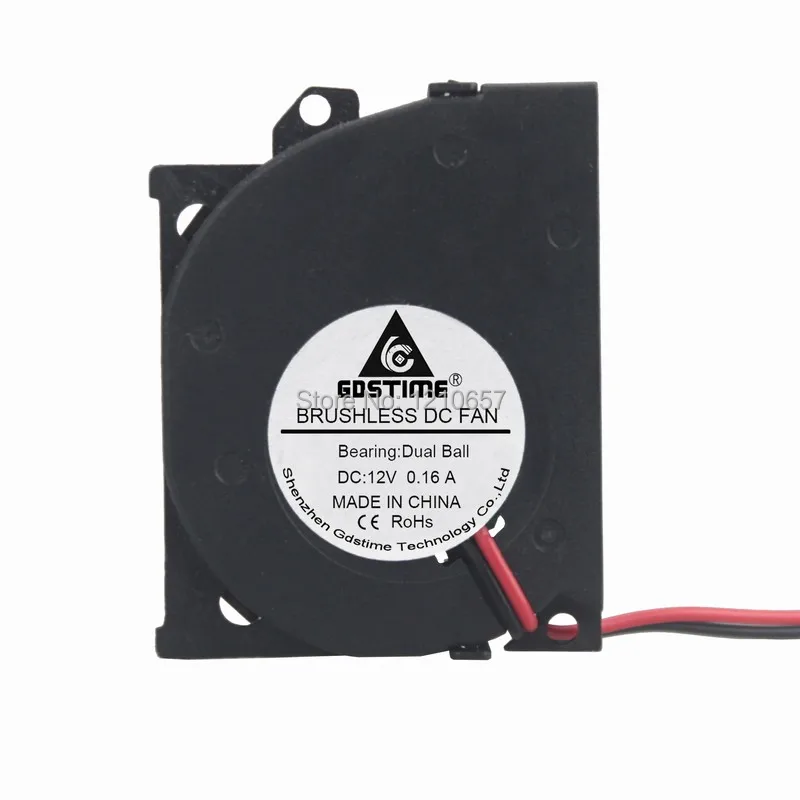 2 шт. партия Gdstime 5010B 50 мм 50x10 5 см DC 12 В P шарикоподшипник Вентилятор охлаждения |