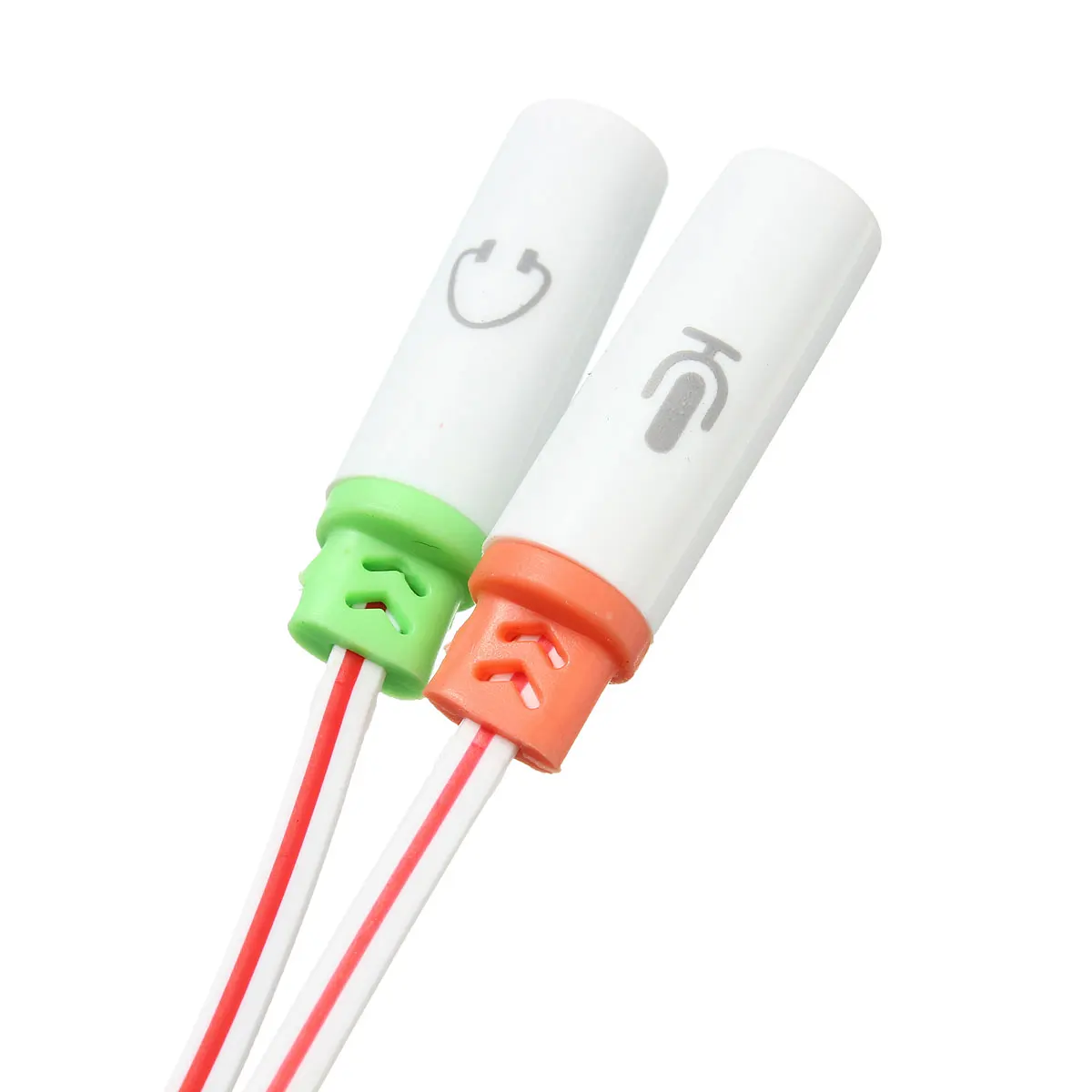 Прочный 3 5 мм стерео 4-полюсный штекер для микрофона Адаптер штекер-2 гнезда аудио