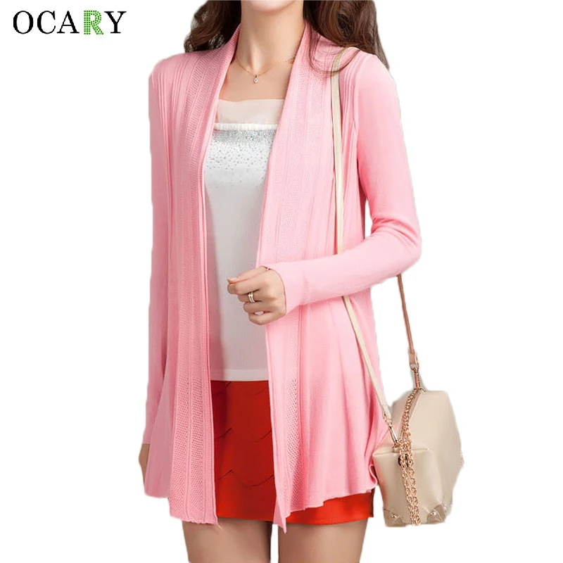 Женский вязаный сарафан повседневный весенний свободный кардиган крючком