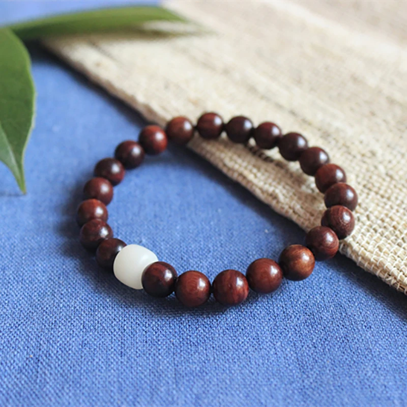 

10mm scented rosewood original Bodhi root bracelets Natural Huanghuali Rose Wood beads bracelet men women folk style retro