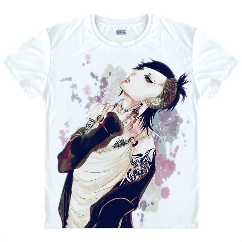 Аниме Tokyo Ghoul UTA холодный белый футболка летние шорты рукава Топы унисекс с