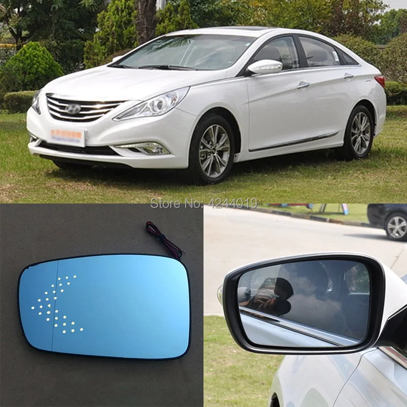 SmRKE для Hyundai Sonata 8th Автомобильное зеркало заднего вида с широким углом Hyperbola Blue