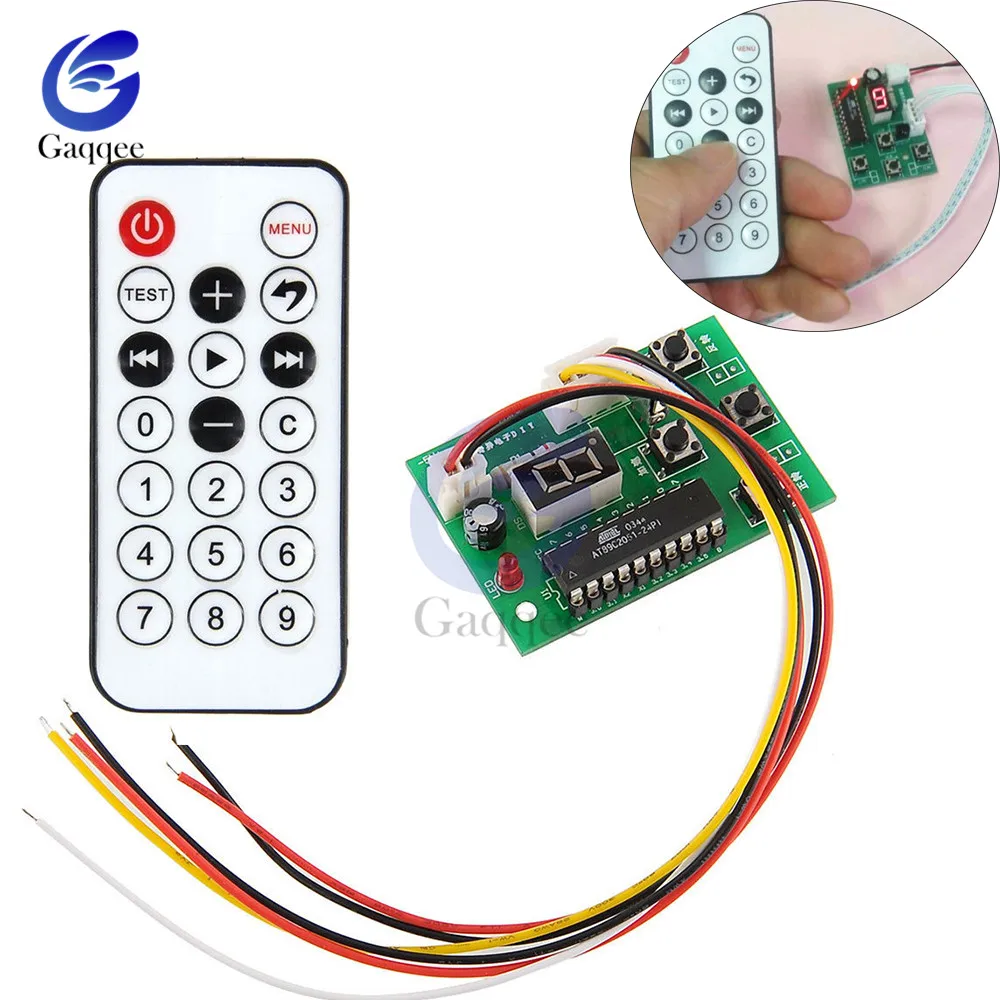 

Stepper Motor Driver Controller DC 4V-6V Integrated Board 2-phase 4-wire Speed Adjustable with Remote Control