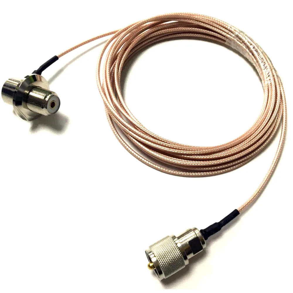 Кабель для антенны Pl259 uhf штекер гнездо коаксиальный RG316 тефлоновая антенна