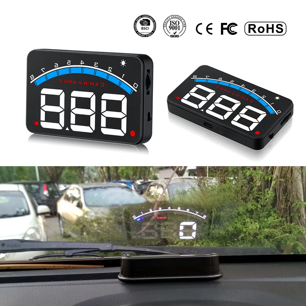 

Проектор на лобовое стекло автомобиля XYCING M6, 3,5 дюйма, OBD2 и EUOBD
