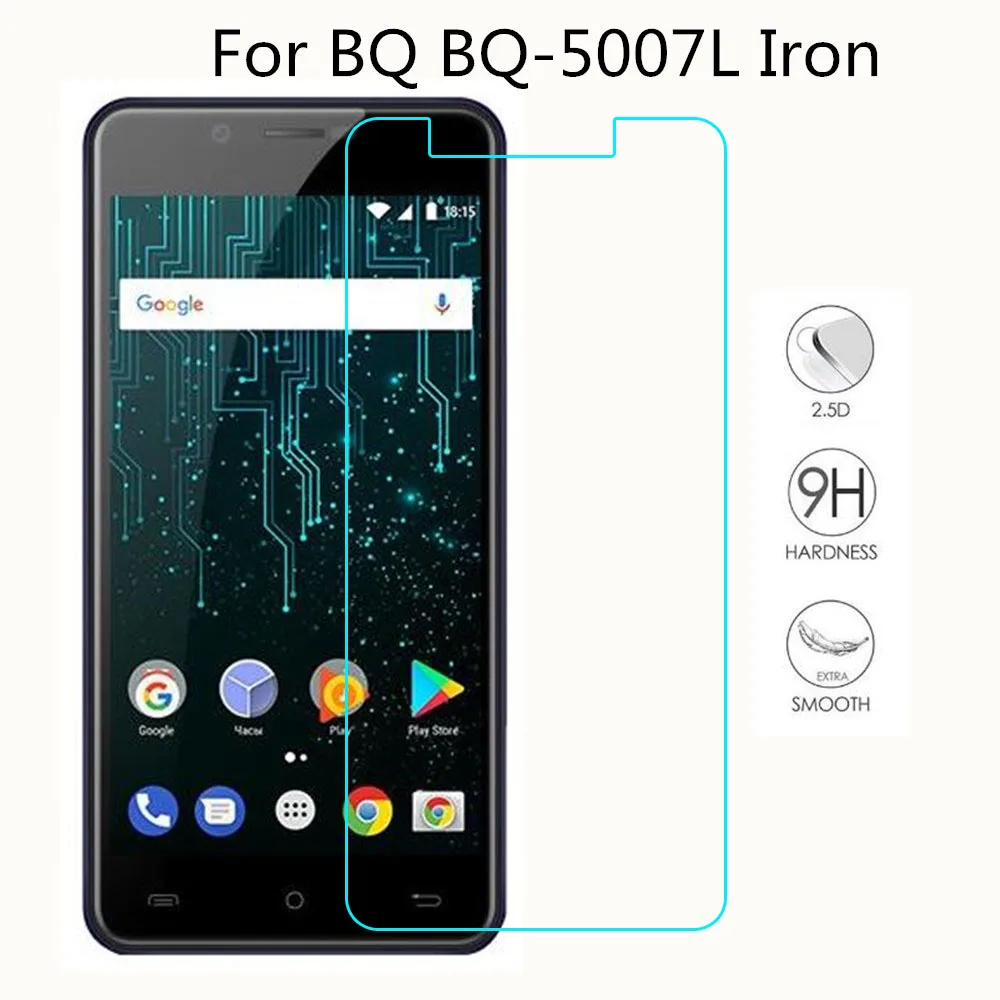Закаленное стекло для смартфона BQ ударопрочная Защитная пленка Iron 5007L 9H экрана