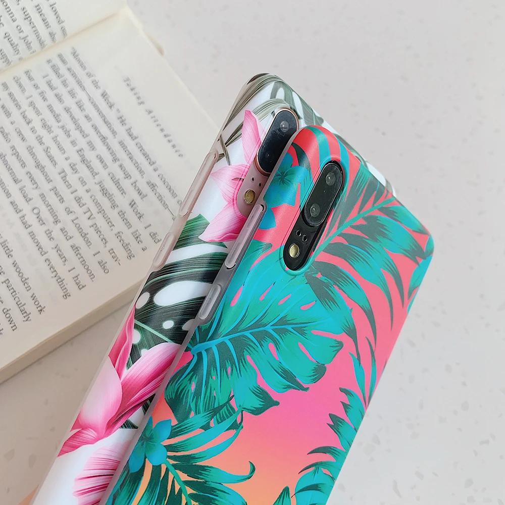 LOVECOM винтажный цветок банановый лист чехол для телефона для huawei mate 30 Lite P20 P30 mate 20 Pro Lite мягкая IMD задняя крышка на весь корпус