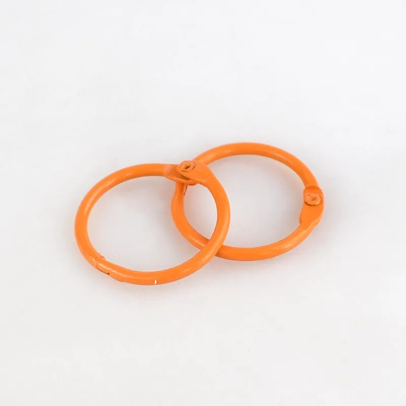 1Orange Meetee 30 шт/30/45 мм красочные металлические открытого ключа-хомут с круглым воротником для мальчиков и девочек с пряжкой DIY ручной работы кошелек одежды книга открытие свободные аксессуары листик AP431 - Цвет: 1Orange