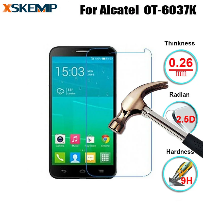 Высококачественное закаленное стекло пленка для Alcatel ONE Touch Idol 2 II защита ЖК экрана