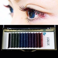 performing eyelashes individual eyelashes extension 4 colors mix makeup false eyelashes party color fake eyelashes