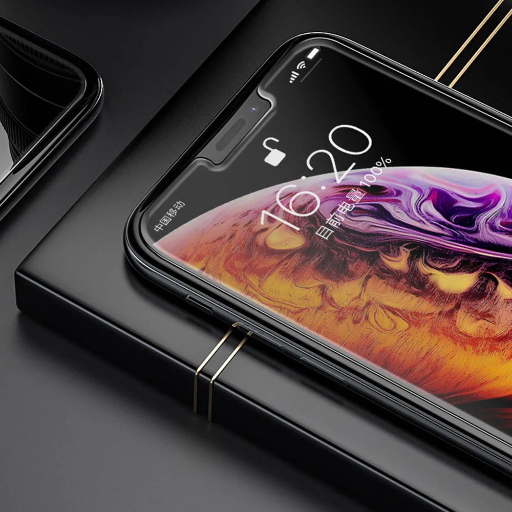 Защитная пленка для экрана Iphone XS Max нано-жидкий полный клей закаленное стекло