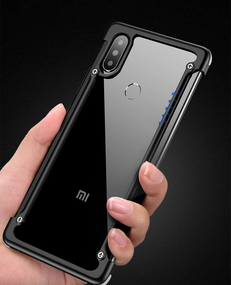 Oatsbasf Алюминиевый металлический бампер чехол для Xiaomi mi 8 mi 8/Pro/Explorer Роскошная подушка безопасности Защита от падения жесткий чехол mi 8 Pro