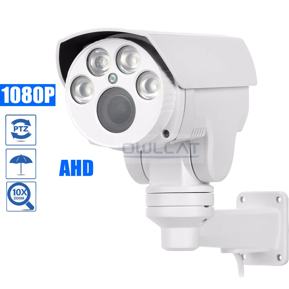 

OwlCat HD 1080P AHD Bullet PTZ Camera Outdoor AHDH IR 4X 10X Pan Tilt Zoom 2.8-12mm 5-50mm Auto focus 2.0MP Security CCTV Camera