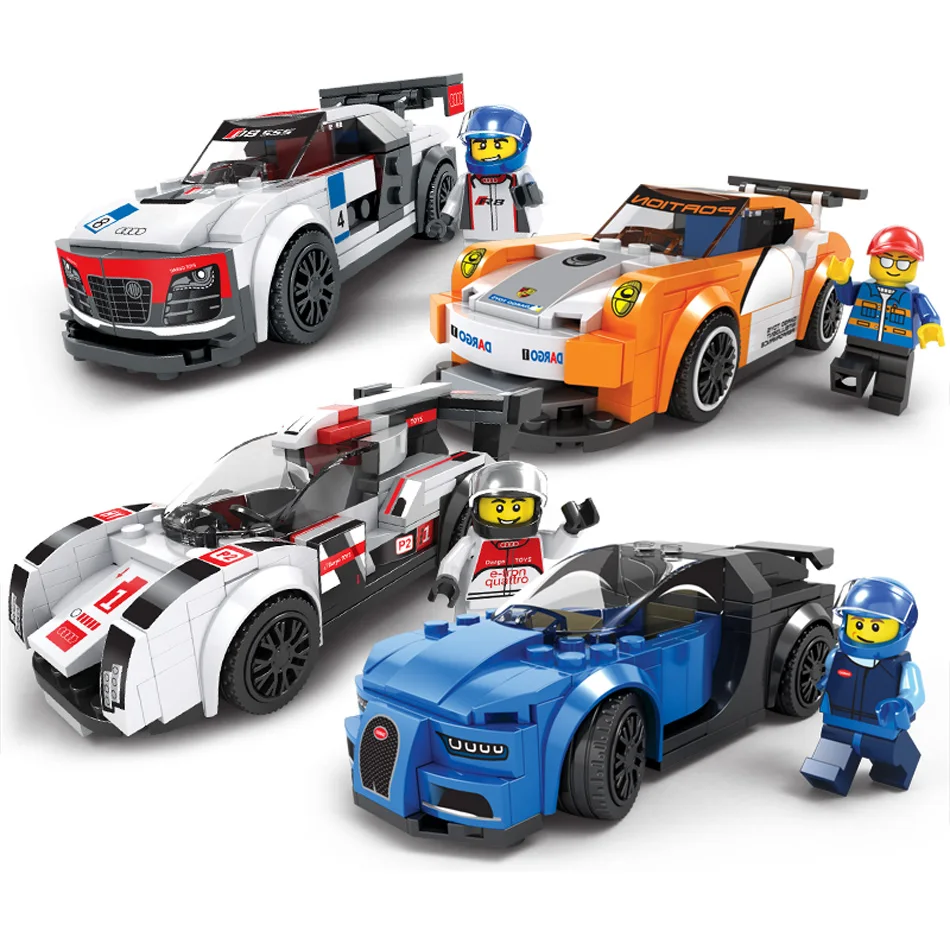 8 стилей Roadster гоночная модель автомобиля строительные блоки Совместимые Legos Technic