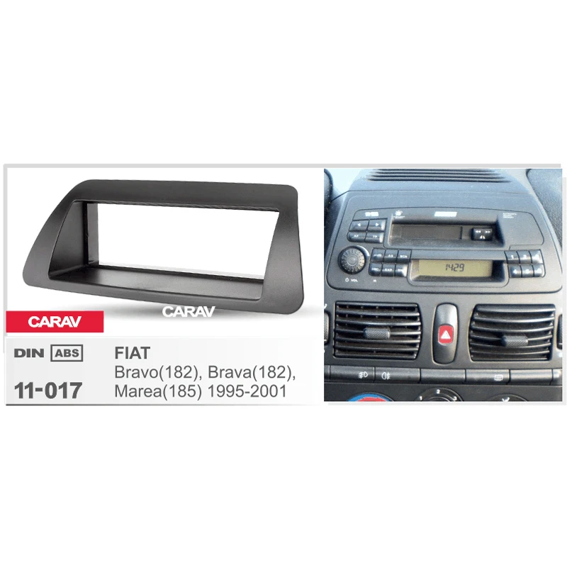 1Din Fascia для FIAT Brava(182) Marea(185) 1995-2001 радио DVD стереопанель установка приборной панели
