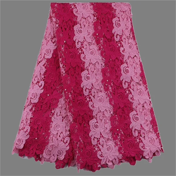 Отличные Полиэстер Африканский гипюр кружевной ткани Французский