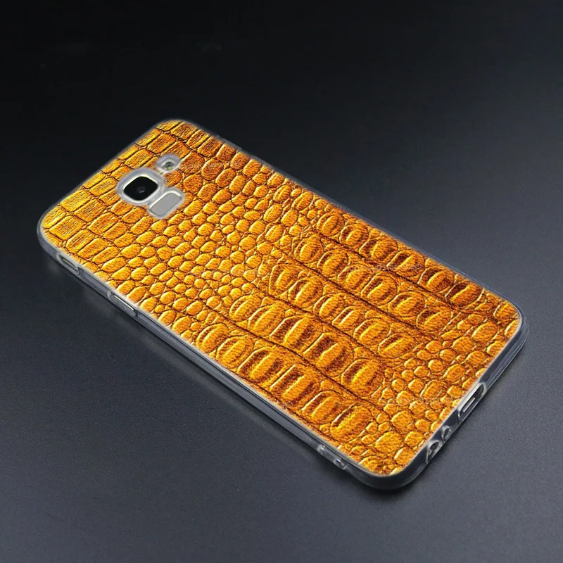 Популярный Мягкий силиконовый чехол с текстурой крокодиловой кожи для Samsung Galaxy
