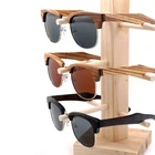 Солнечные очки BOBO BIRD AG017 в полоску, аксессуар для защиты глаз, в стиле унисекс, деревянный дизайн, модные стильные, с креативной коробкой