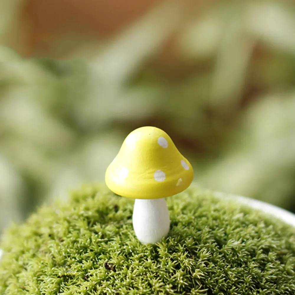 Деревянный грибок дом миниатюрная фигурка Фея Украшения Сада рисунок микро