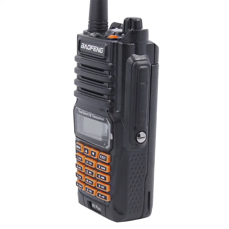 Baofeng UV-9R Plus 8 Вт Высокая мощность 2800 мАч батарея IP67 водонепроницаемый двухдиапазонный рация двухстороннее радио+ водонепроницаемый динамик микрофон