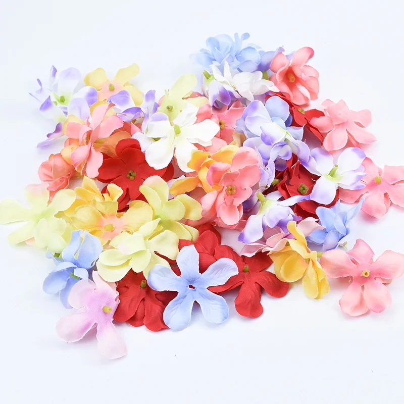 5 см шелковые лепестки гортензии Рождественский Декор для дома свадьбы