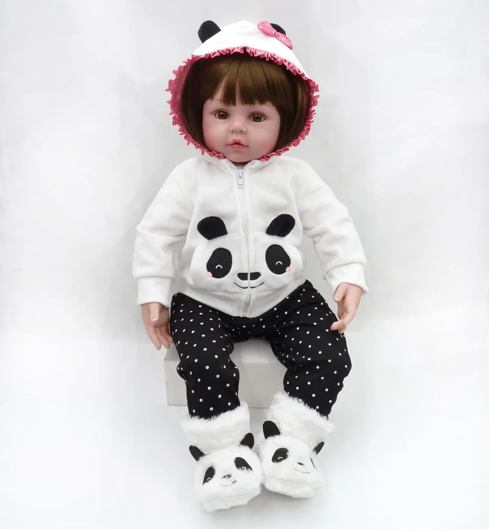 NPKCOLLECTION Boneca Reborn 1" 48 см силиконовые виниловые Детские куклы Reborn Bebe Реалистичная Модная Кукла для новорожденных