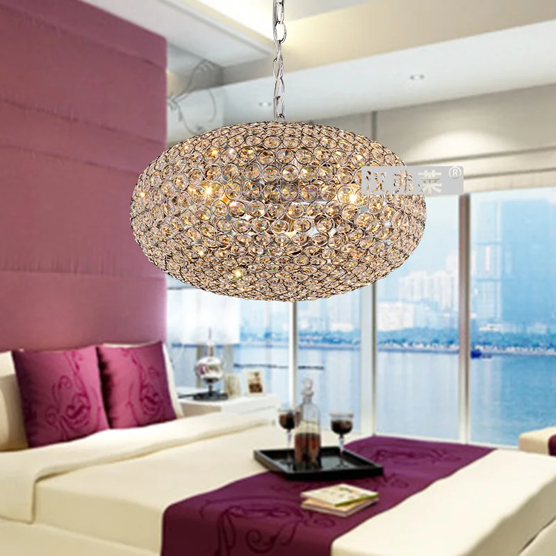 Minimalist modern fashion creative arts K9 crystal chandelier bedroom living room dining restaurant oval HRHC/12 |
