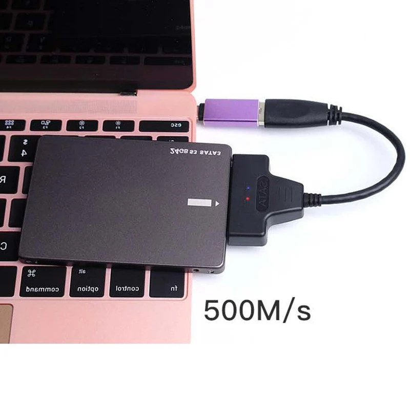 2019 USB 3 0 переходник SATA кабель 22pin sataIII к USB3 адаптеров для 2 5 &quotSATA HDD SSD USB3.0 конвертер |