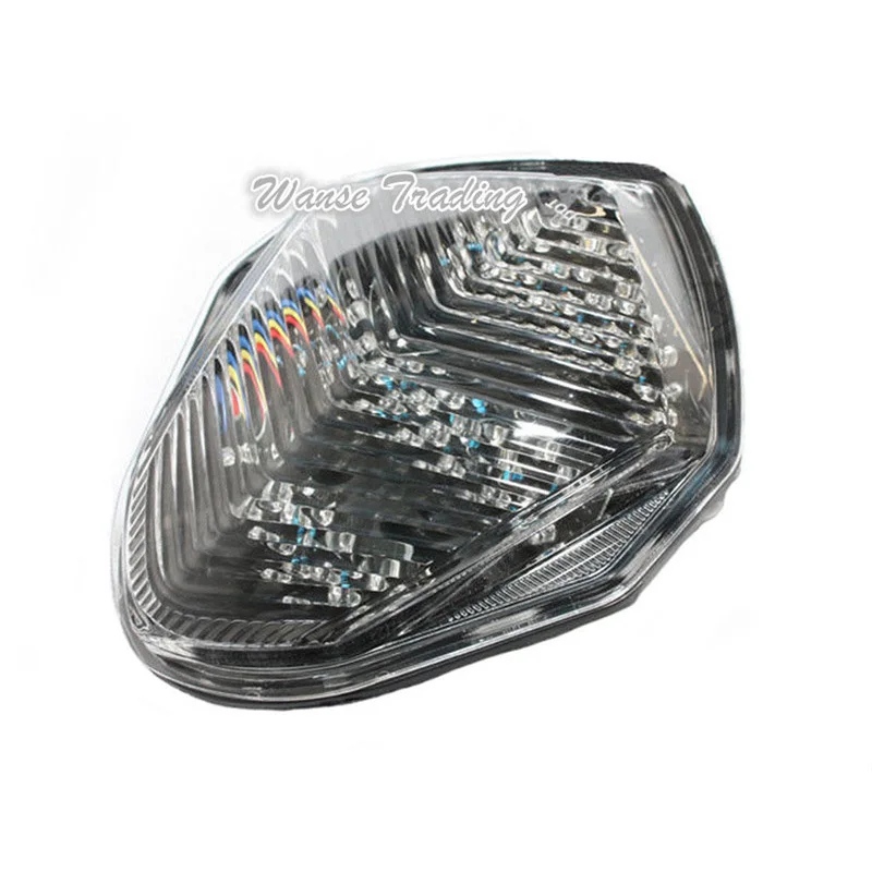 Clear Lens Waase для Suzuki GSXR1000 GSXR 1000 K3 K4 2003 2004 задний светильник стоп Сигналы поворота Встроенный светодиодный светильник - Цвет: Clear Lens