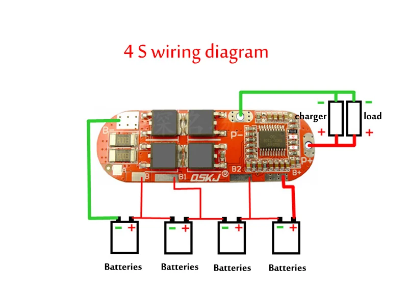 3 шт./лот BMS 25A 3S 12 6 V 4S 16 8 5S 21V 18650 Защитная печатная плата для зарядки литий ионной