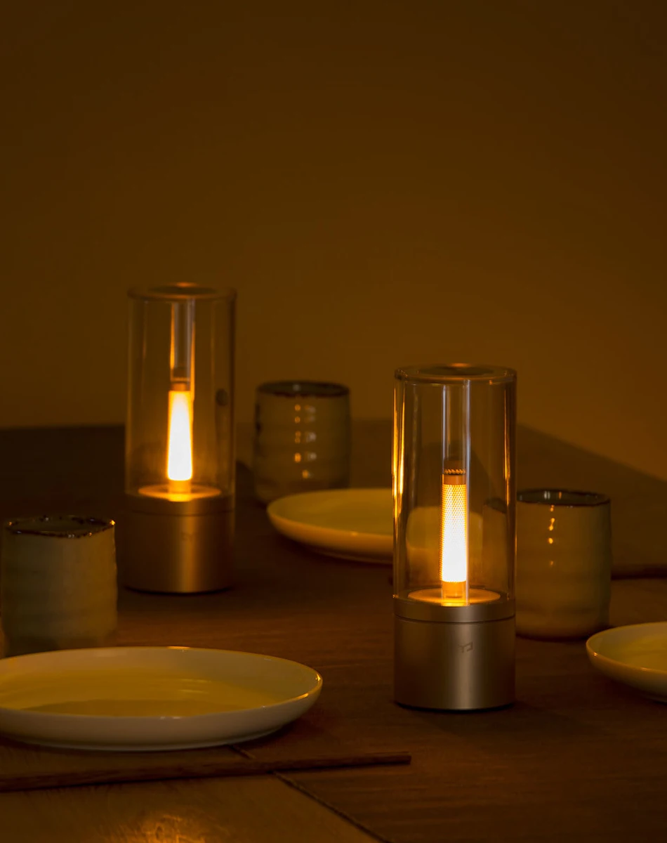 Xiaomi Mi Цзя Yeelight candeсветодио дный La светодиодный ночник, Smart Mood свеча свет, для Xiaomi Mi приложение home