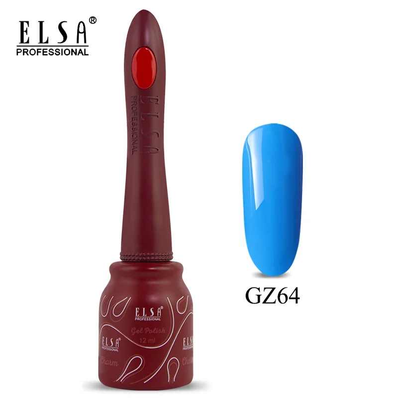GZ64 Elsa 12 мл DIY Гель-лак для ногтей Французский стиль УФ набор гель-лаков для ногтей отмачиваемый 80 цветов серия лак для ногтей телесный цвет гель - Цвет: GZ64