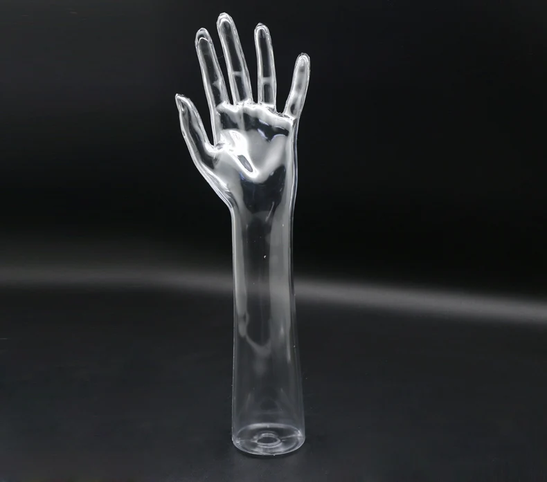 

Free Shipping!! Fashion Style Plastic Clear Hand Mannequin Female Transparent Mannequin Hand Hot Sale