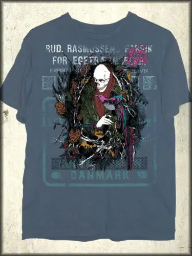 Великолепная Мужская футболка с изображением скелета Grim Reaper Bird Branch|Мужские