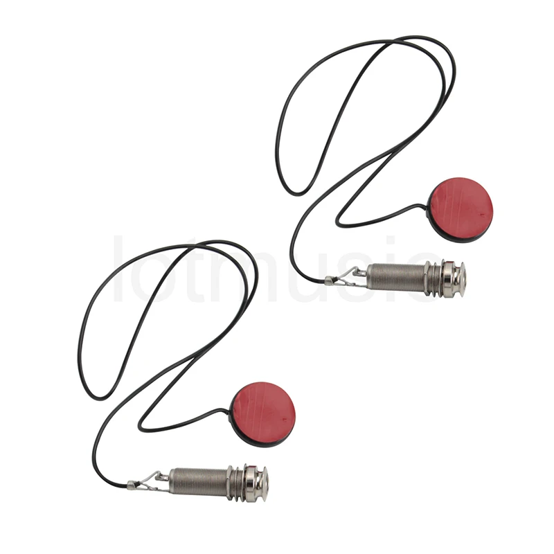 

Single Head Passive Ukulele Pickup with Endpin Jack for Ukelele Uke Parts Chrome Pack of 2