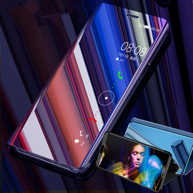 Чехол-книжка с зеркало заднего вида ЧЕХОЛ ДЛЯ VIVO Y17 V15 V7 плюс V9 Y85 Y79 Y75 Y65 Y66 Y67 Y81 Y83 V11